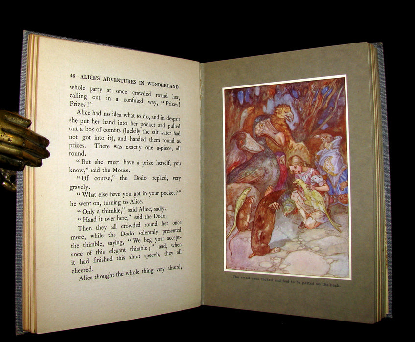 1916 Rare 1st Edition - Alice's Adventures in Wonderland illustrated by Albert Edward Jackson.