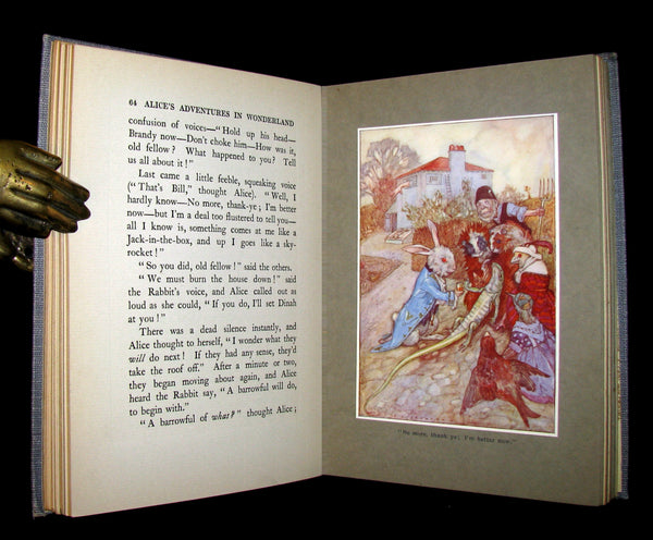 1916 Rare 1st Edition - Alice's Adventures in Wonderland illustrated by Albert Edward Jackson.