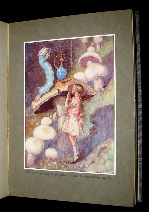 1916 Rare 1st Edition - Alice's Adventures in Wonderland illustrated by Albert Edward Jackson.