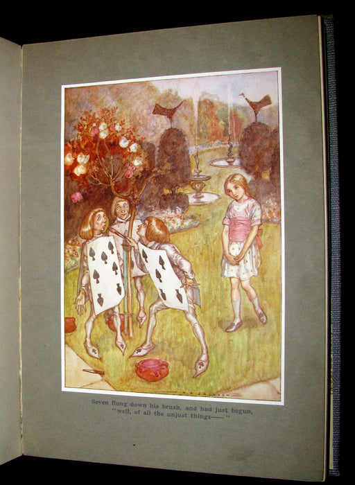 1916 Rare 1st Edition - Alice's Adventures in Wonderland illustrated by Albert Edward Jackson.