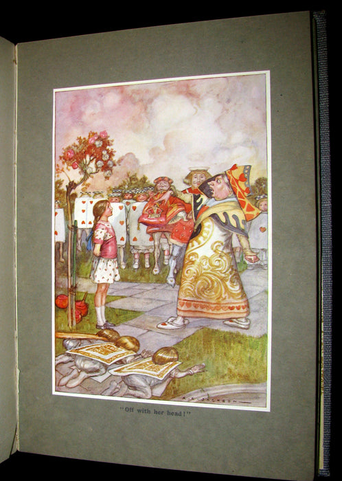 1916 Rare 1st Edition - Alice's Adventures in Wonderland illustrated by Albert Edward Jackson.