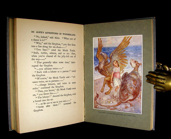 1916 Rare 1st Edition - Alice's Adventures in Wonderland illustrated by Albert Edward Jackson.