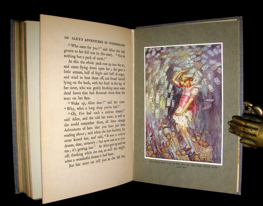 1916 Rare 1st Edition - Alice's Adventures in Wonderland illustrated by Albert Edward Jackson.