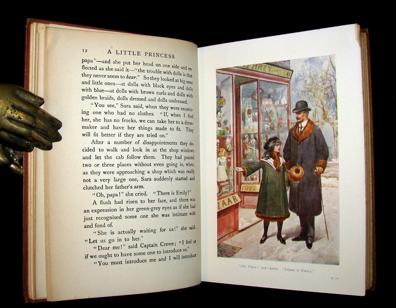 1905 Rare Book - A LITTLE PRINCESS by Frances Hodgson Burnett illustrated by Harold Piffard.