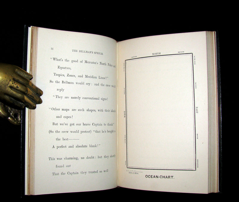 1876 Rare First Edition - The Hunting of the SNARK by Lewis Carroll bound by Atkinson Salisbury.