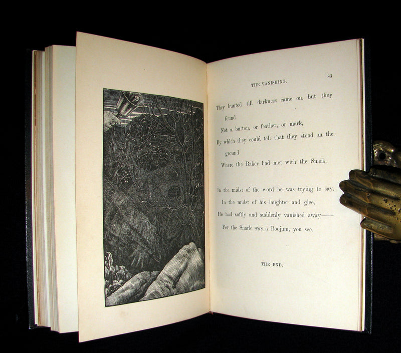 1876 Rare First Edition - The Hunting of the SNARK by Lewis Carroll bound by Atkinson Salisbury.