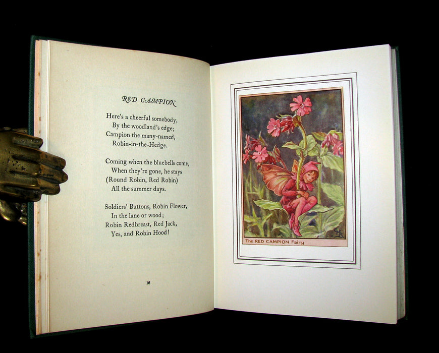 1950 Rare Cicely Mary Barker Book - FAIRIES OF THE FLOWERS AND TREES - 1stED.