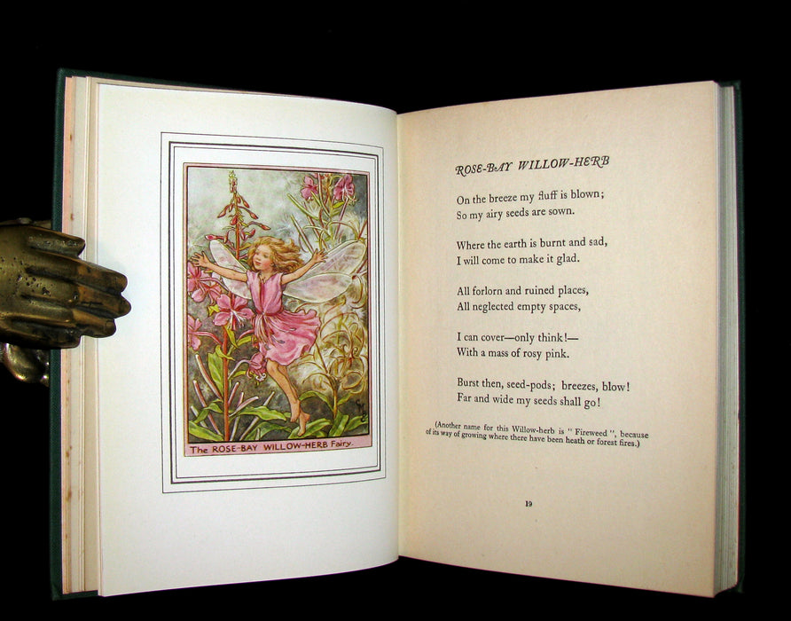 1950 Rare Cicely Mary Barker Book - FAIRIES OF THE FLOWERS AND TREES - 1stED.