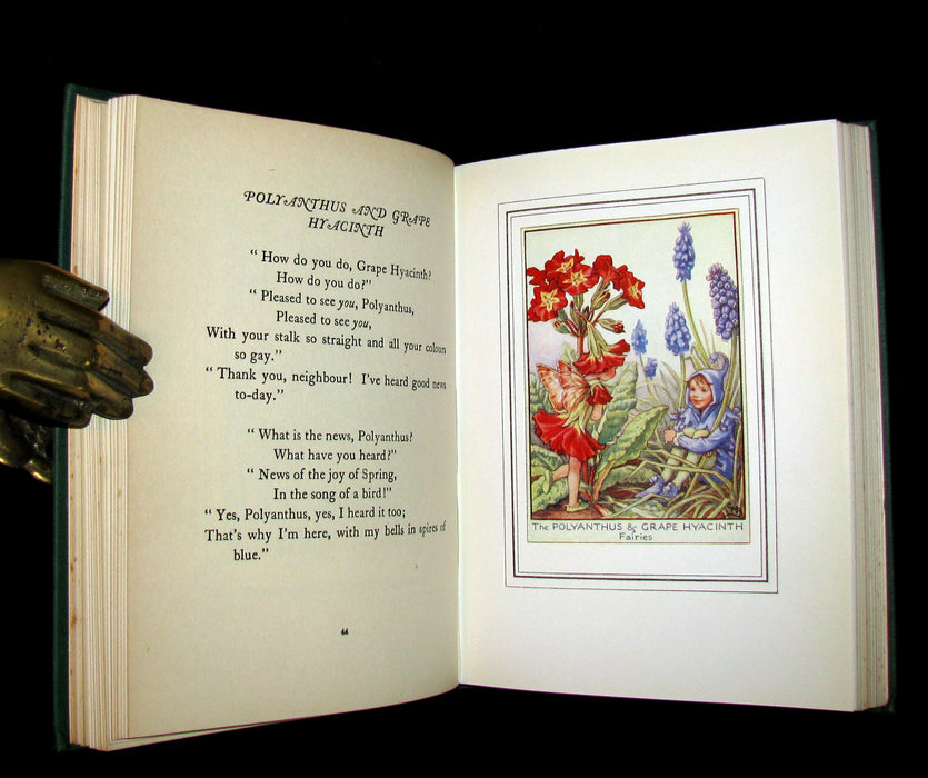 1950 Rare Cicely Mary Barker Book - FAIRIES OF THE FLOWERS AND TREES - 1stED.