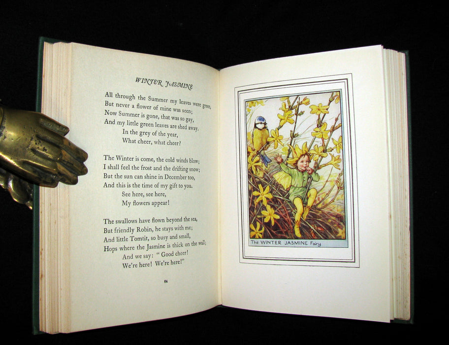 1950 Rare Cicely Mary Barker Book - FAIRIES OF THE FLOWERS AND TREES - 1stED.