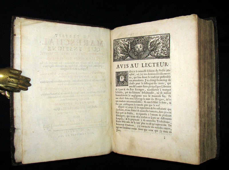 1698 Rare French Book ~The Complete Horseman- Le Parfait Mareschal - The Beauty, Goodness and Faults of HORSES.