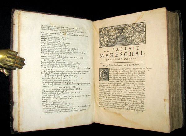 1698 Rare French Book ~The Complete Horseman- Le Parfait Mareschal - The Beauty, Goodness and Faults of HORSES.