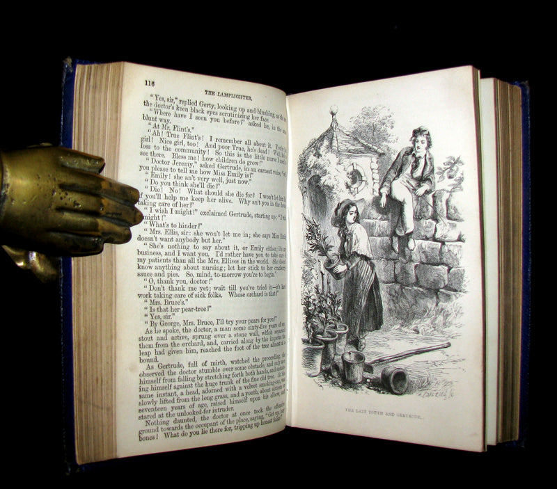 1863 Rare Book - The LAMPLIGHTER by Maria Susanna Cummins illustrated by JOHN GILBERT.