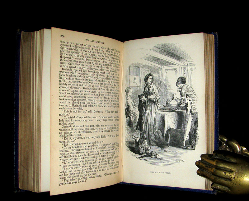 1863 Rare Book - The LAMPLIGHTER by Maria Susanna Cummins illustrated by JOHN GILBERT.