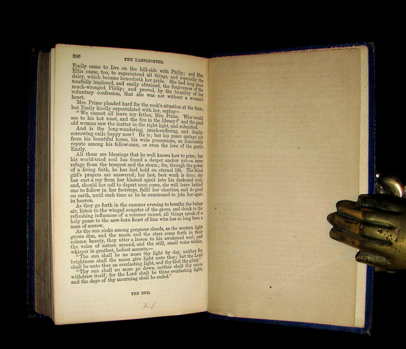 1863 Rare Book - The LAMPLIGHTER by Maria Susanna Cummins illustrated by JOHN GILBERT.