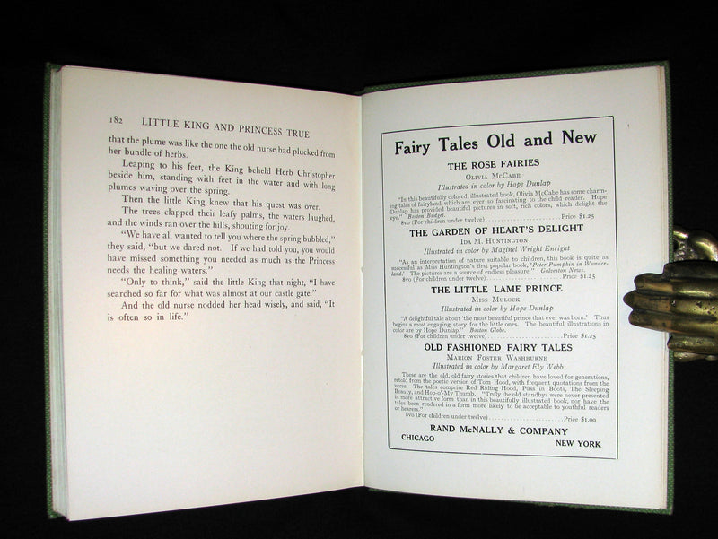 1912 Rare Book - The Little King and the Princess True illustrated by Milo Winter. 1stED.