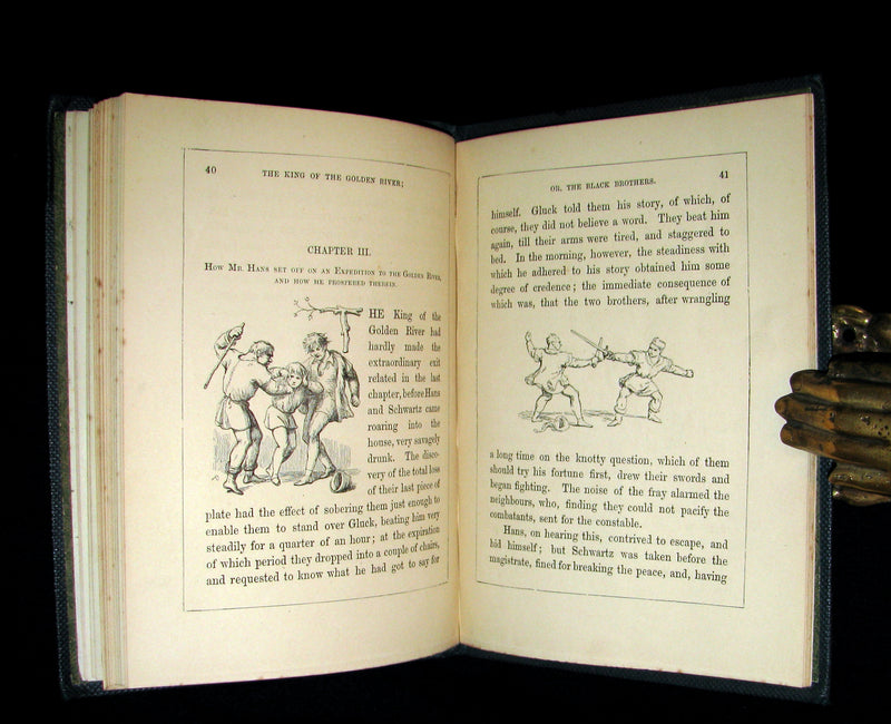 1880 Rare Book -The King of the Golden River or the Black Brothers. A Legend of Stiria. Fairy Tale illustrated by Richard Doyle.