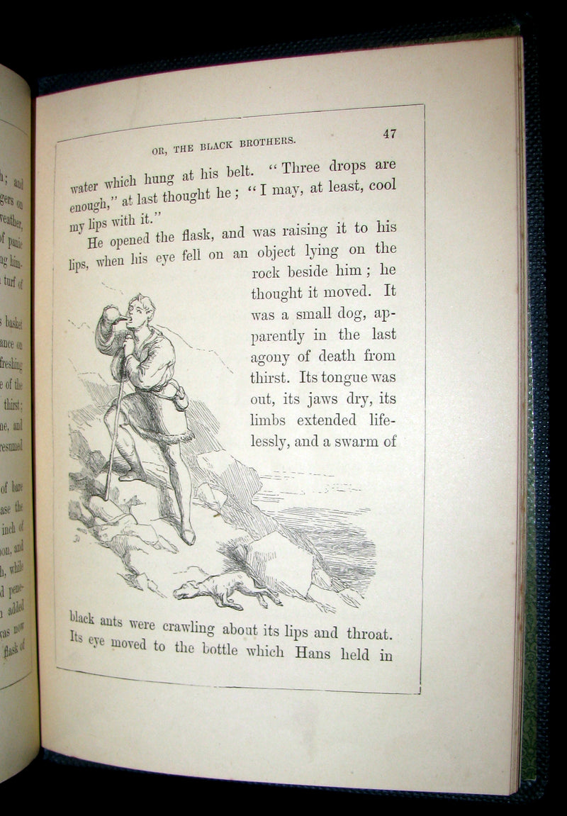 1880 Rare Book -The King of the Golden River or the Black Brothers. A Legend of Stiria. Fairy Tale illustrated by Richard Doyle.