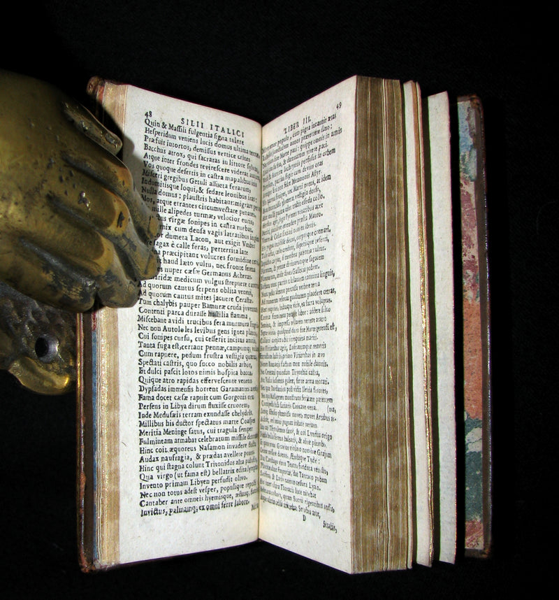 1628 Rare Latin Book - Silius ITALICUS De secundo Bello Punico -  War Against Hannibal - Second Punic War's Poem.