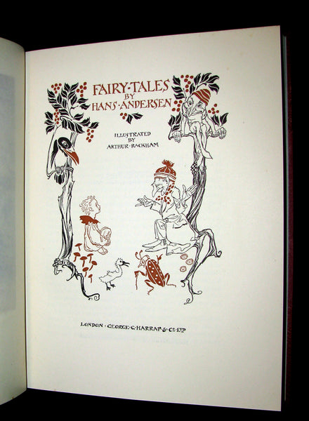 1932 Rare First Edition - Andersen's Fairy Tales illustrated by Arthur RACKHAM.