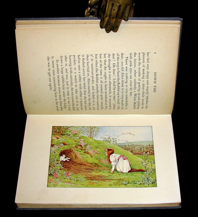 1907 Rare Book - Alice's Adventures in Wonderland beautifully Illustrated by Amy Millicent Sowerby. 1stED.