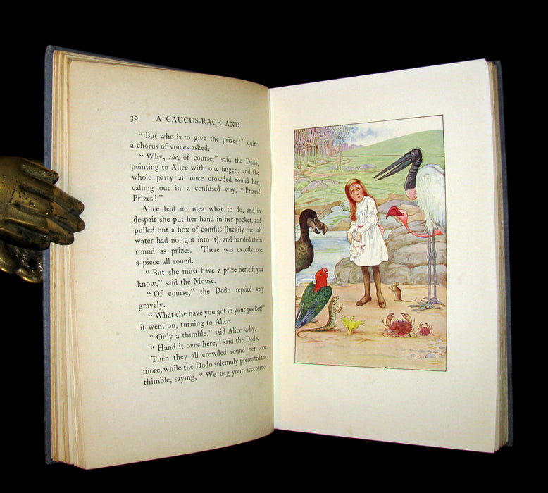 1907 Rare Book - Alice's Adventures in Wonderland beautifully Illustrated by Amy Millicent Sowerby. 1stED.