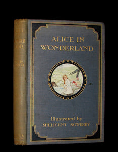 1907 Rare Book - Alice's Adventures in Wonderland beautifully Illustrated by Amy Millicent Sowerby. 1stED.