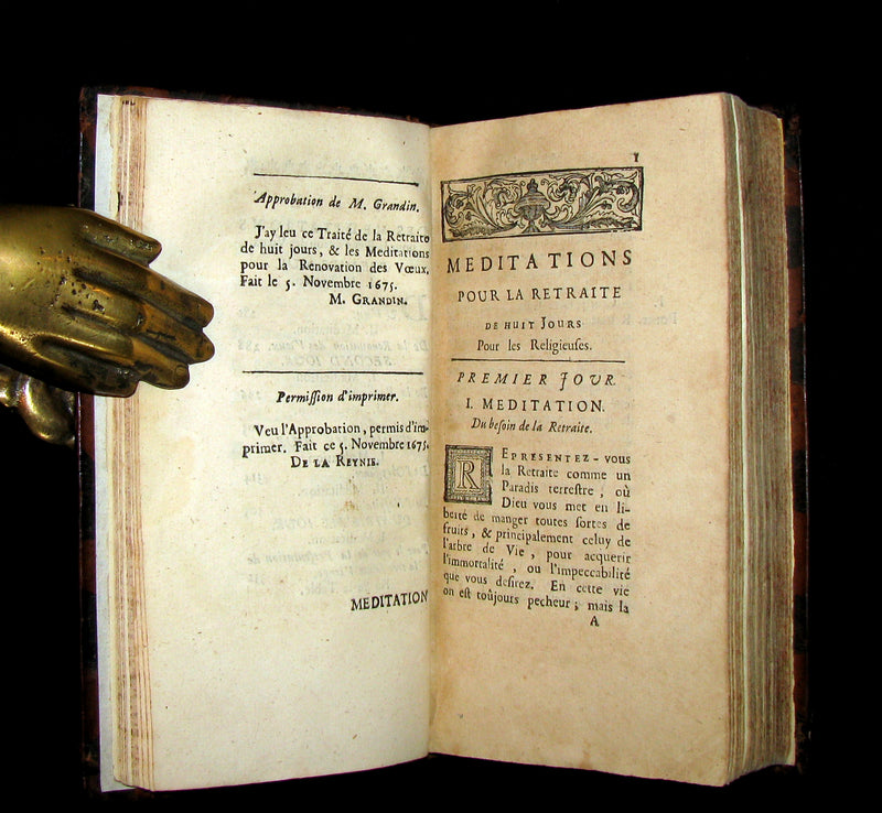 1697 Scarce French Book - L'ÉPOUSE AU DÉSERT - The Wife at the Desert. Meditations.