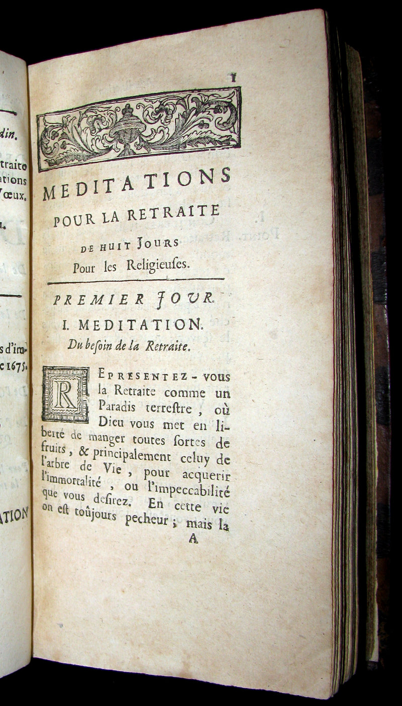 1697 Scarce French Book - L'ÉPOUSE AU DÉSERT - The Wife at the Desert. Meditations.