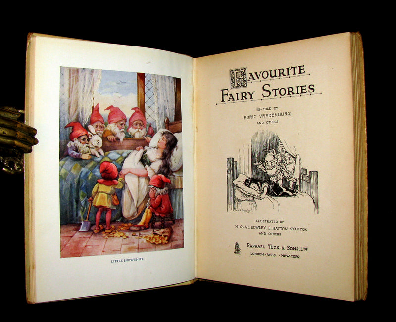 1910 Scarce Book - FAVOURITE FAIRY STORIES Re-told by Edric Vredenburg. Illustrated.