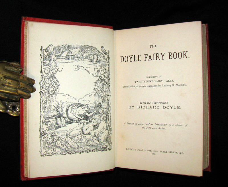1890 Scarce Victorian Book - The Doyle Fairy Book Consisting of Twenty-Nine Fairy Tales with illustrations by Richard Doyle.