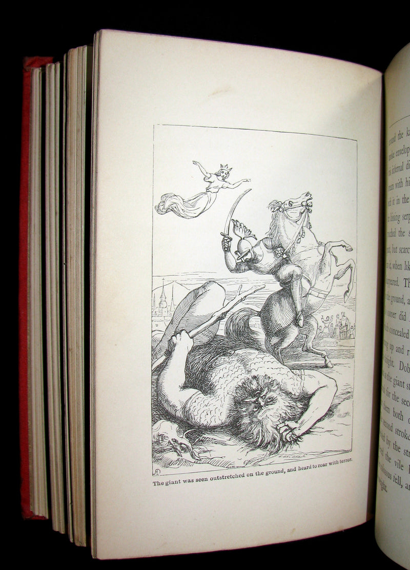 1890 Scarce Victorian Book - The Doyle Fairy Book Consisting of Twenty-Nine Fairy Tales with illustrations by Richard Doyle.