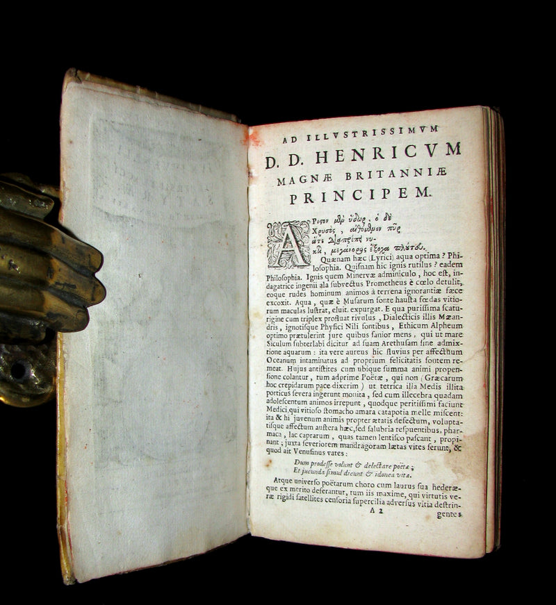 1650 Rare Latin Vellum Book -  The Satires of Decimus Junius Juvenalis, and of Aulus Persius Flaccus.