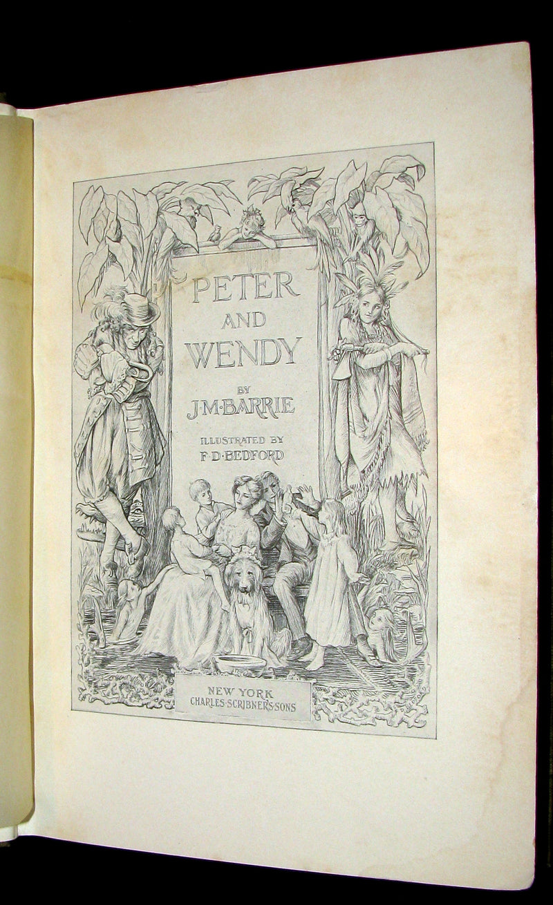 1911 Rare First Edition - PETER PAN - Peter and Wendy by James Matthew Barrie.