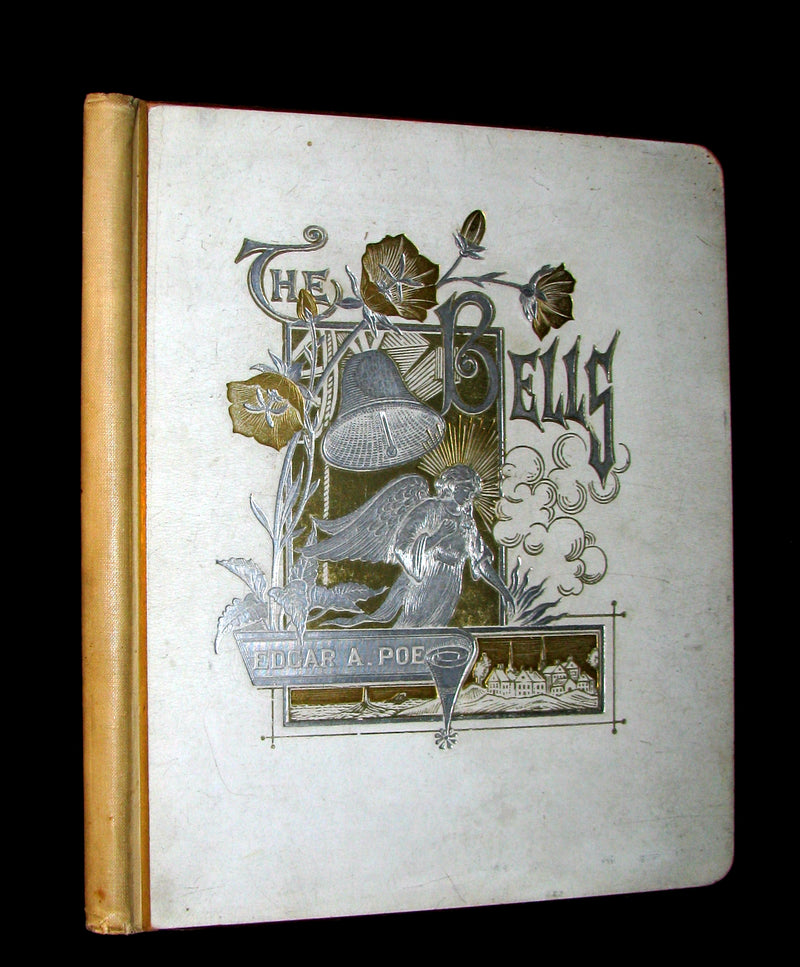 1881 Rare Victorian Book - The Bells by Edgar Allan Poe. Illustrated.