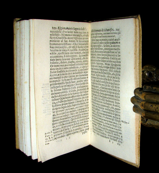 1680 Scarce Italian Vellum Jesuit Book - Panegyric on the Stigmata of St. Francis of Assisi - Francesco d'Assisi. 1st EDITION.