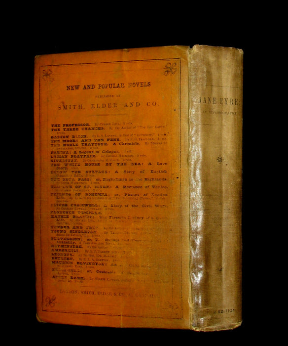 1857 Rare Early Edition - JANE EYRE. An Autobiography by Currer Bell (CHARLOTTE BRONTË).