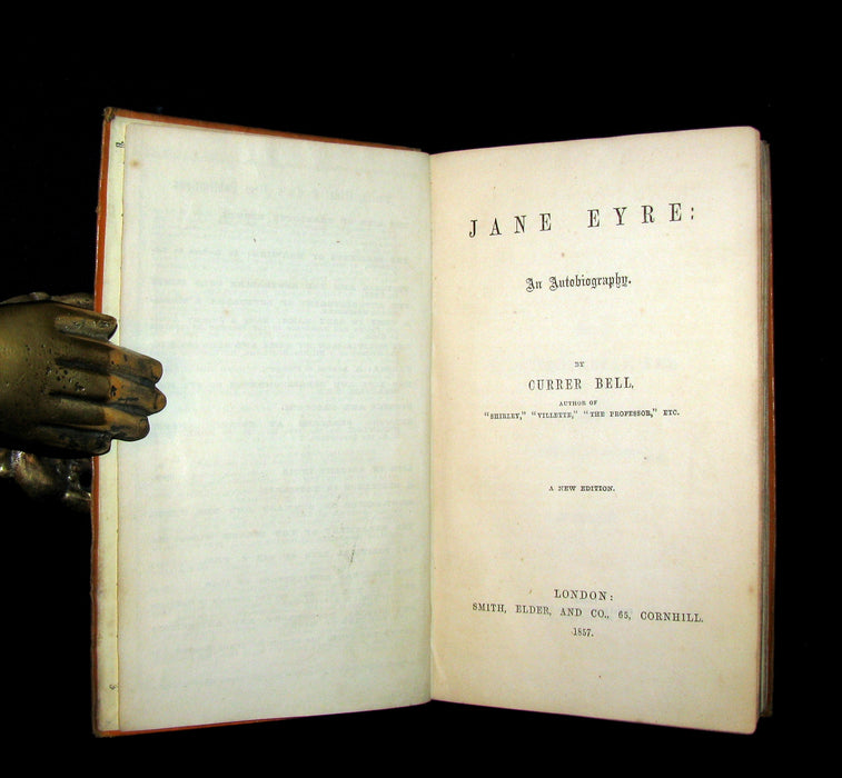 1857 Rare Early Edition - JANE EYRE. An Autobiography by Currer Bell (CHARLOTTE BRONTË).