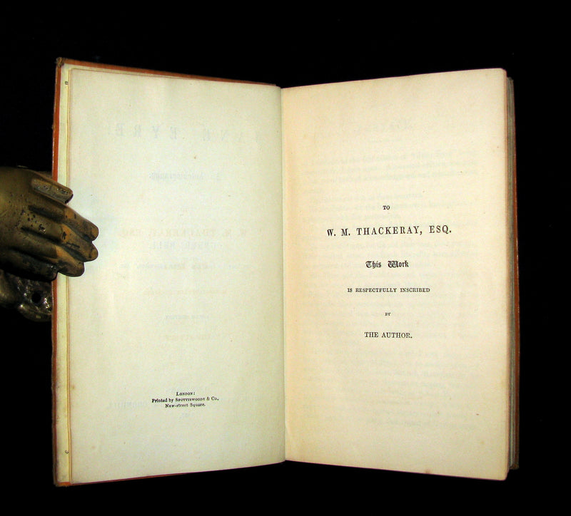 1857 Rare Early Edition - JANE EYRE. An Autobiography by Currer Bell (CHARLOTTE BRONTË).