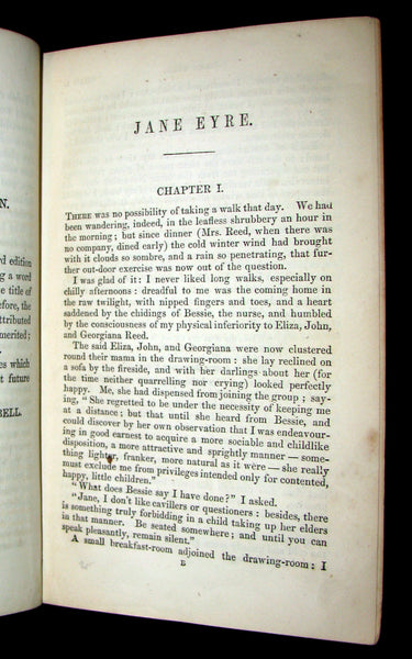1857 Rare Early Edition - JANE EYRE. An Autobiography by Currer Bell (CHARLOTTE BRONTË).
