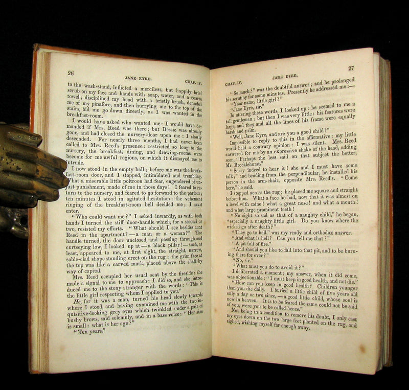 1857 Rare Early Edition - JANE EYRE. An Autobiography by Currer Bell (CHARLOTTE BRONTË).