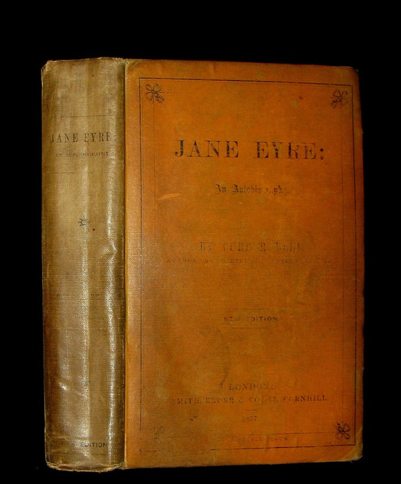 1857 Rare Early Edition - JANE EYRE. An Autobiography by Currer Bell (CHARLOTTE BRONTË).