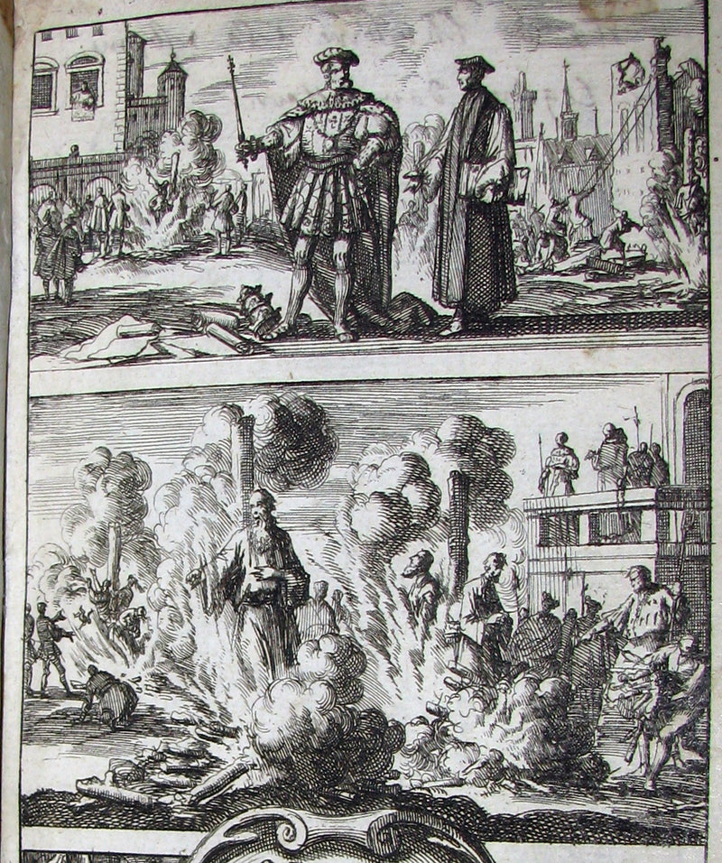 1690 Rare Dutch vellum Book - Gilbert Burnet's History of the Reformation of the Church of England. Illustrated.