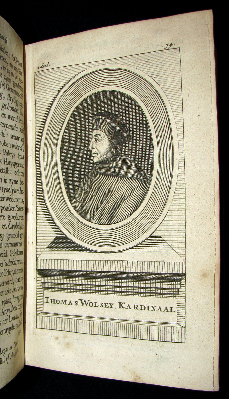 1690 Rare Dutch vellum Book - Gilbert Burnet's History of the Reformation of the Church of England. Illustrated.