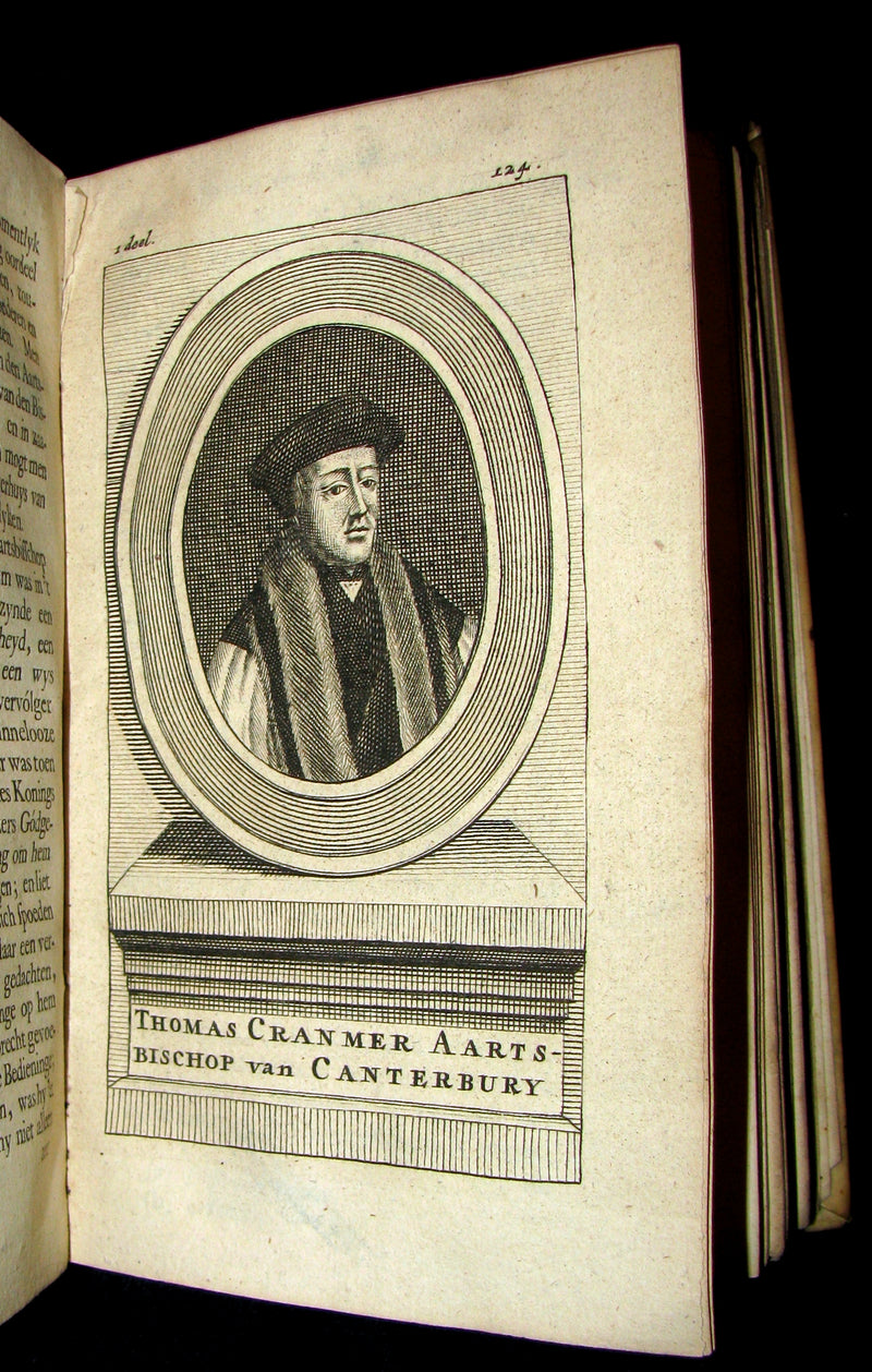 1690 Rare Dutch vellum Book - Gilbert Burnet's History of the Reformation of the Church of England. Illustrated.