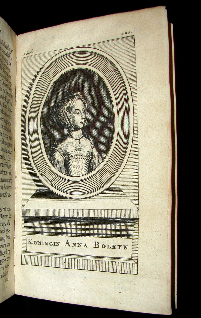 1690 Rare Dutch vellum Book - Gilbert Burnet's History of the Reformation of the Church of England. Illustrated.