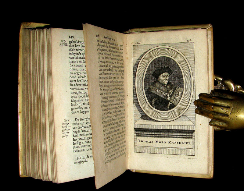 1690 Rare Dutch vellum Book - Gilbert Burnet's History of the Reformation of the Church of England. Illustrated.