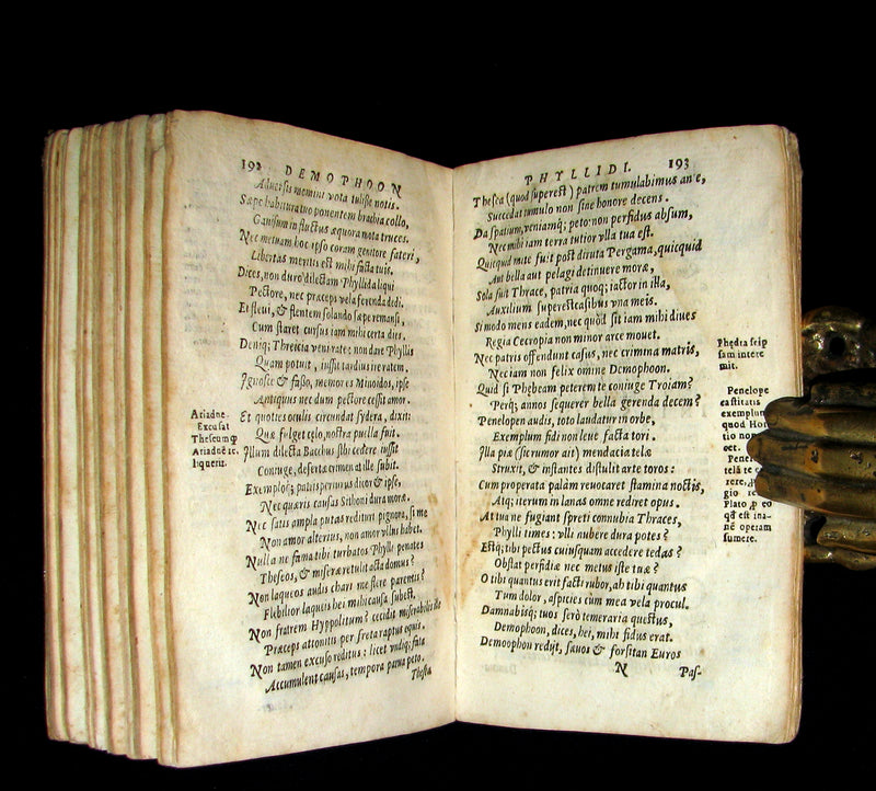 1621 Scarce Latin vellum Book ~ OVID's Heroines - HEROIDES EPISTOLAE (Letters of Heroines).