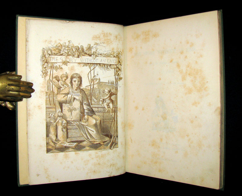1874 Rare Victorian Book - The Story Without An End by Sarah Austin Illustrated by Eleanor Vere Boyle.