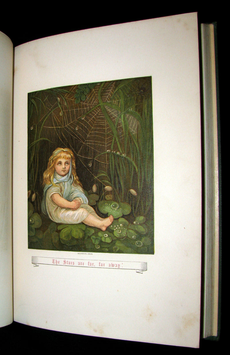 1874 Rare Victorian Book - The Story Without An End by Sarah Austin Illustrated by Eleanor Vere Boyle.